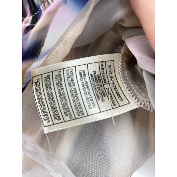 Steve Madden Peplum Top Watercolor Puff Sleeve Fairy Whimsy Romantic Size Large - Picture 4 of 8